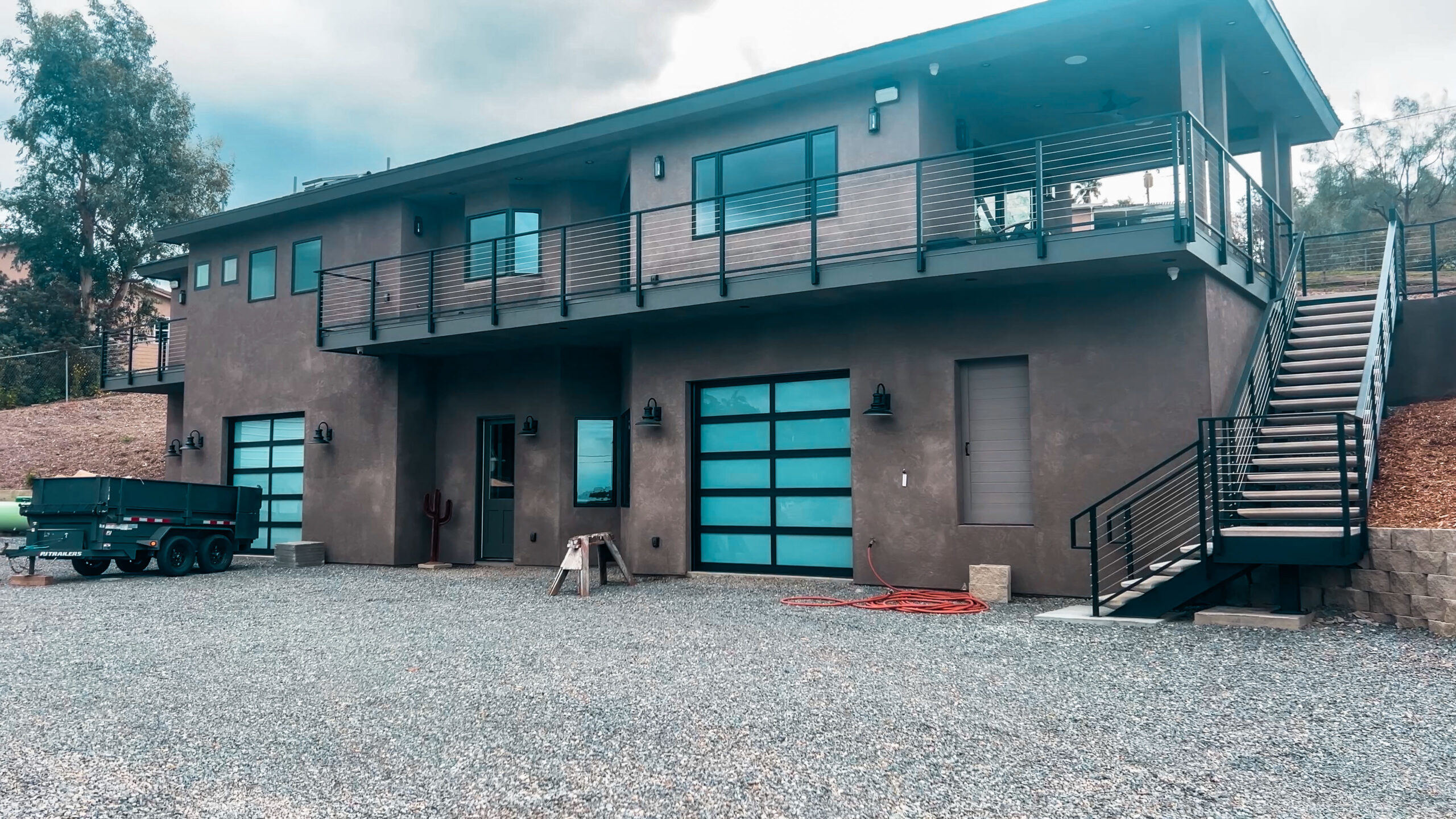 Backyard ADU in San Diego built by SunCoast Construction Inc featuring modern detached design, private living space, and accessory dwelling unit construction