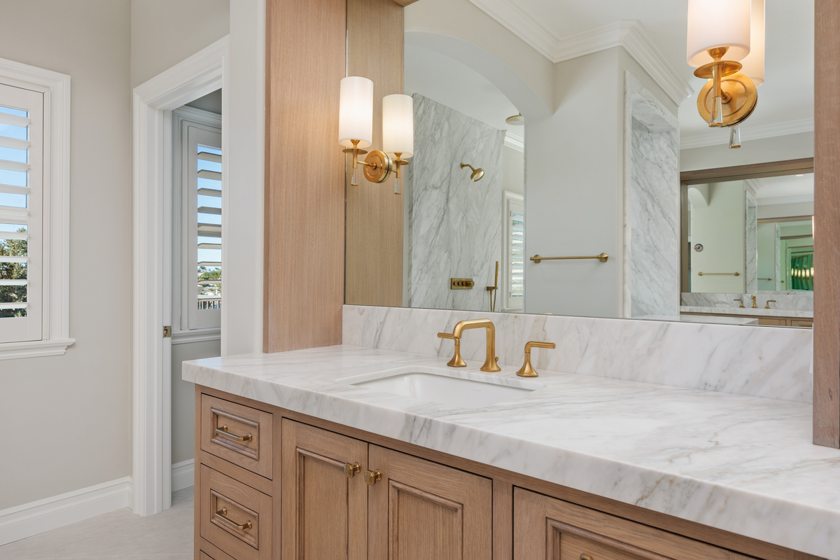 Luxury kitchen design with island in La Costa whole home remodel Carlsbad